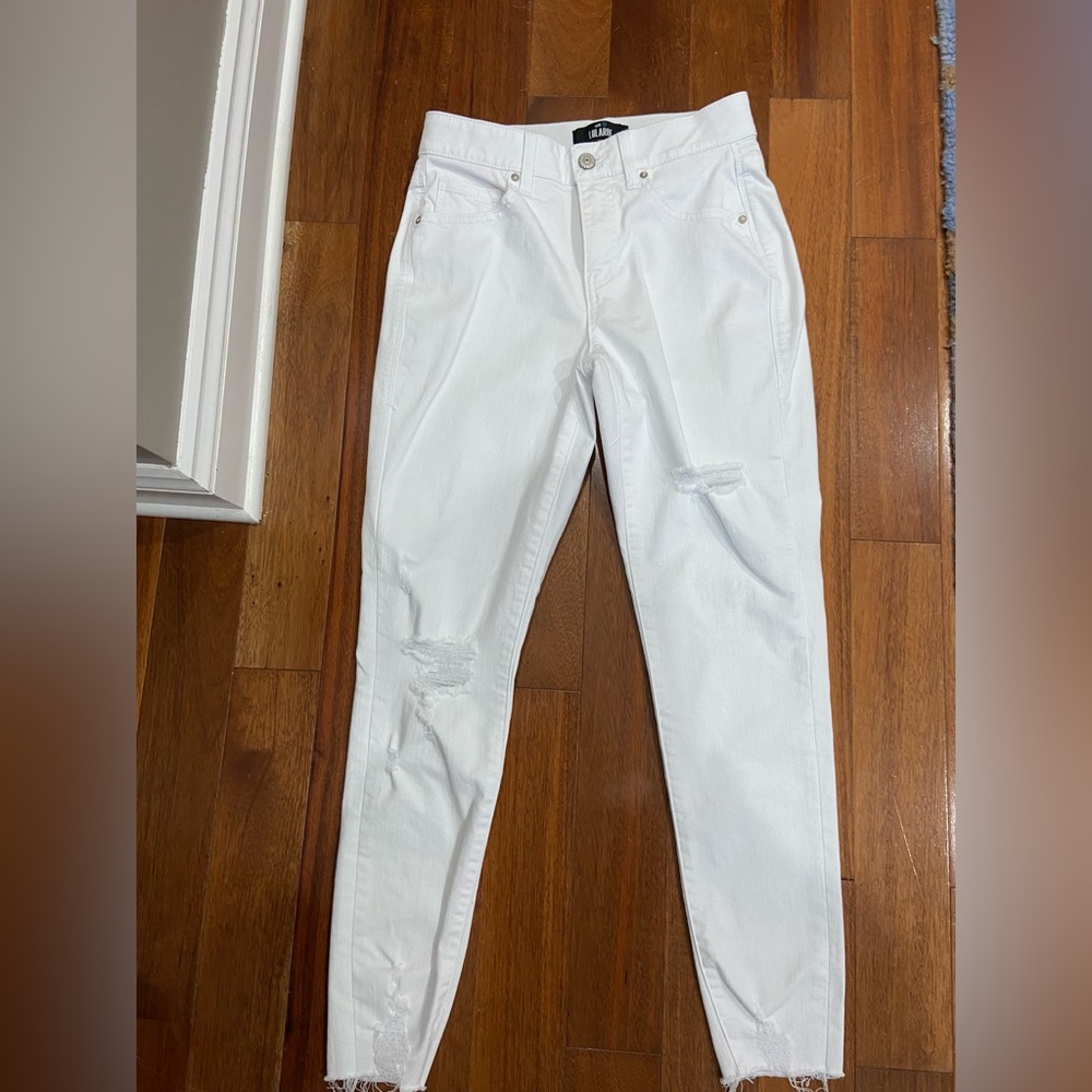LuLaRoe white skinny jeans size 26